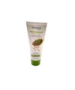 Bioaqua Mung Bean veido prausiklis su mung pupelių aminorūgštimis, giliai valo odą, pašalina riebalų perteklių ir padeda kovoti su spuogais.