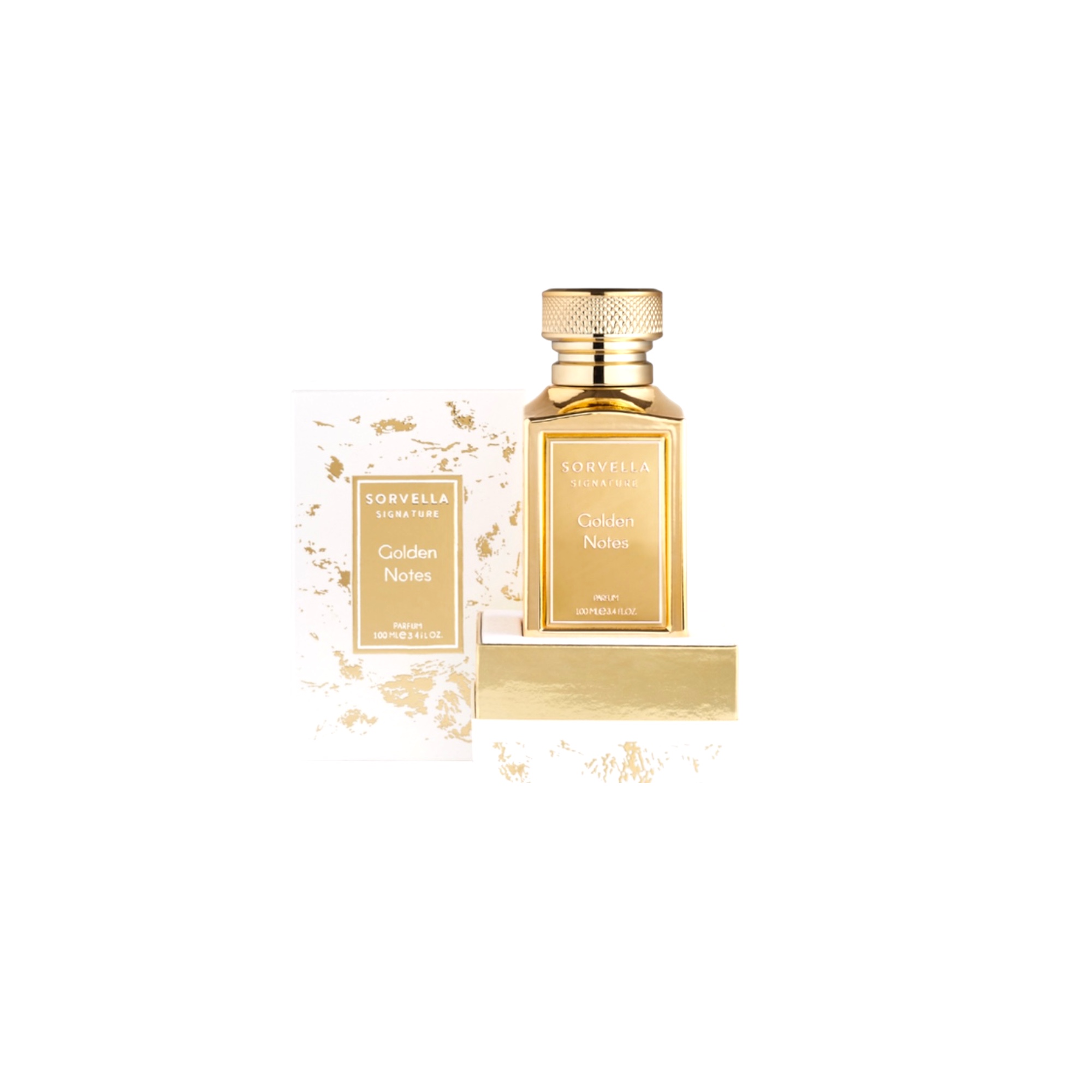 Prabangūs kvepalai "Golden Notes" - gintaroo, vanilės ir prieskonių aromatas, išliekantis iki 10 valandų.