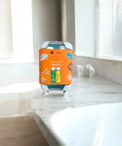Kelioninis HISKIN šampūno ir kondicionieriaus rinkinys lagaminėlyje