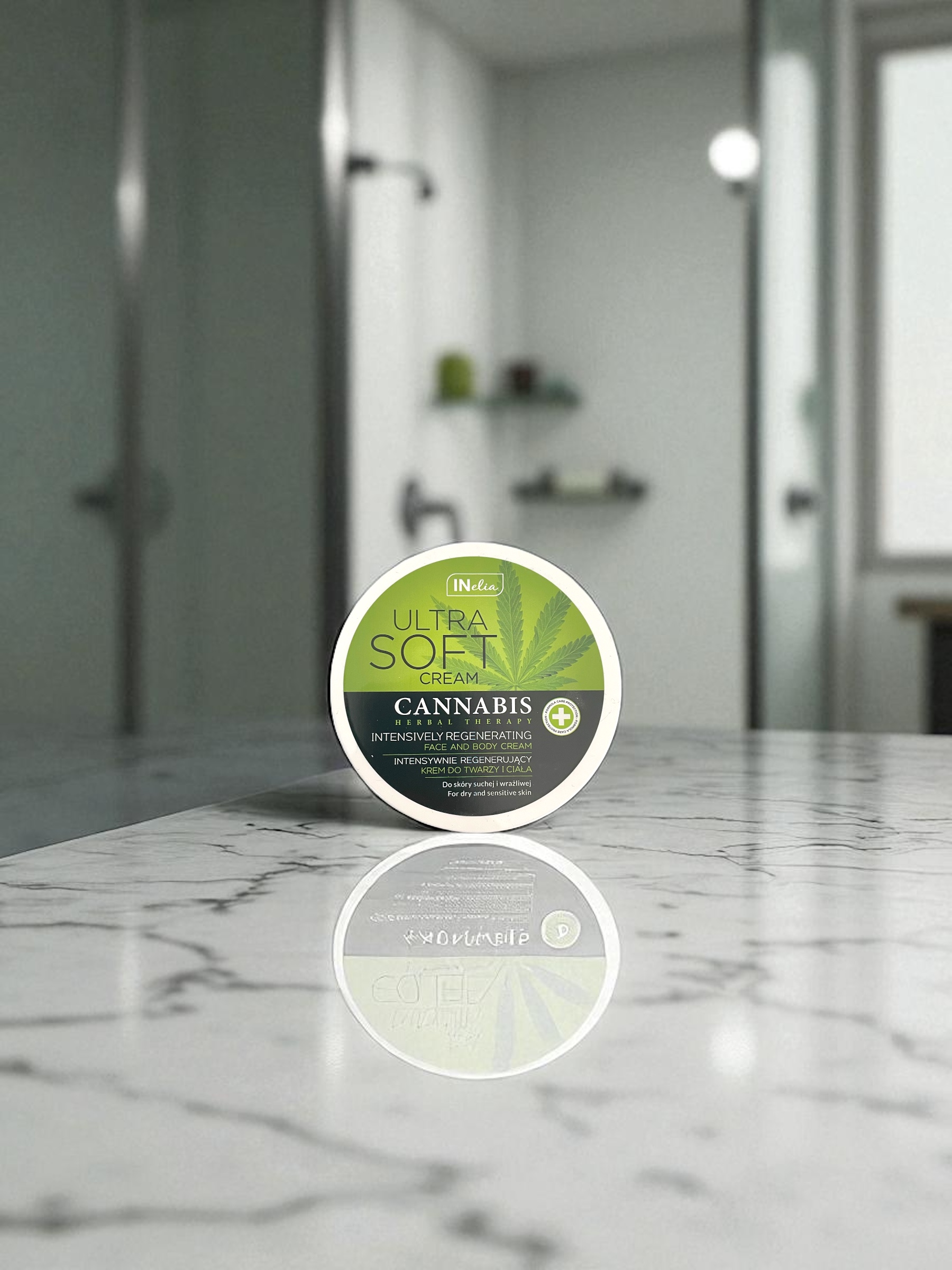 INelia Ultra Soft Cannabis kremas veidui ir kūnui 200 ml