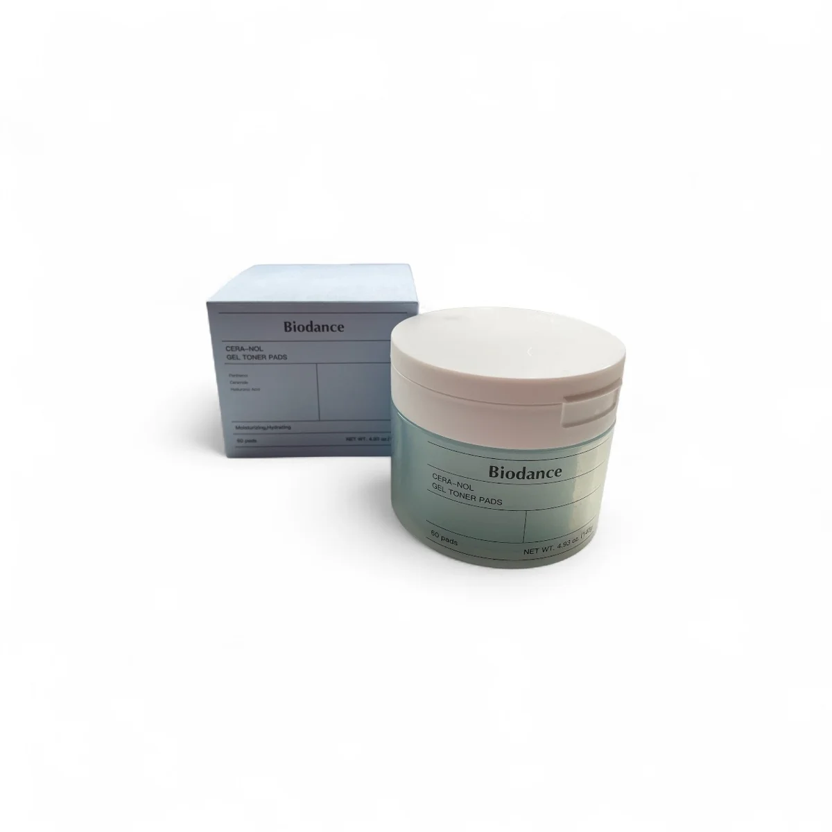 Biodance Cera-Nol Gel Toner Pads – drėkinančios ir raminančios toniko pagalvėlės veidui