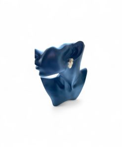 Blueberry auksinės spalvos širdelės formos auskarai