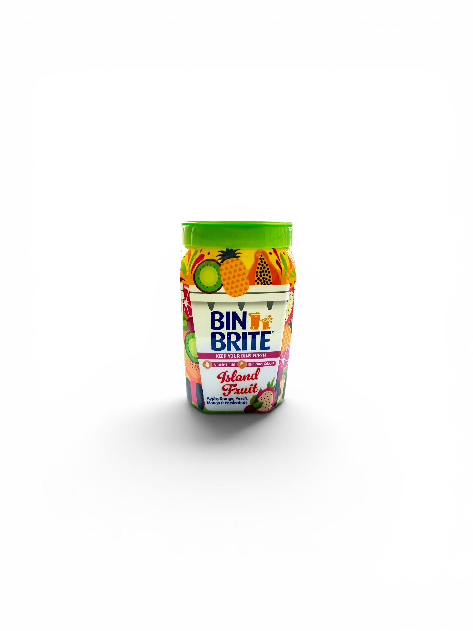 Bin Brite Island Fruit šiukšliadėžių gaiviklis su tropinių vaisių kvapu