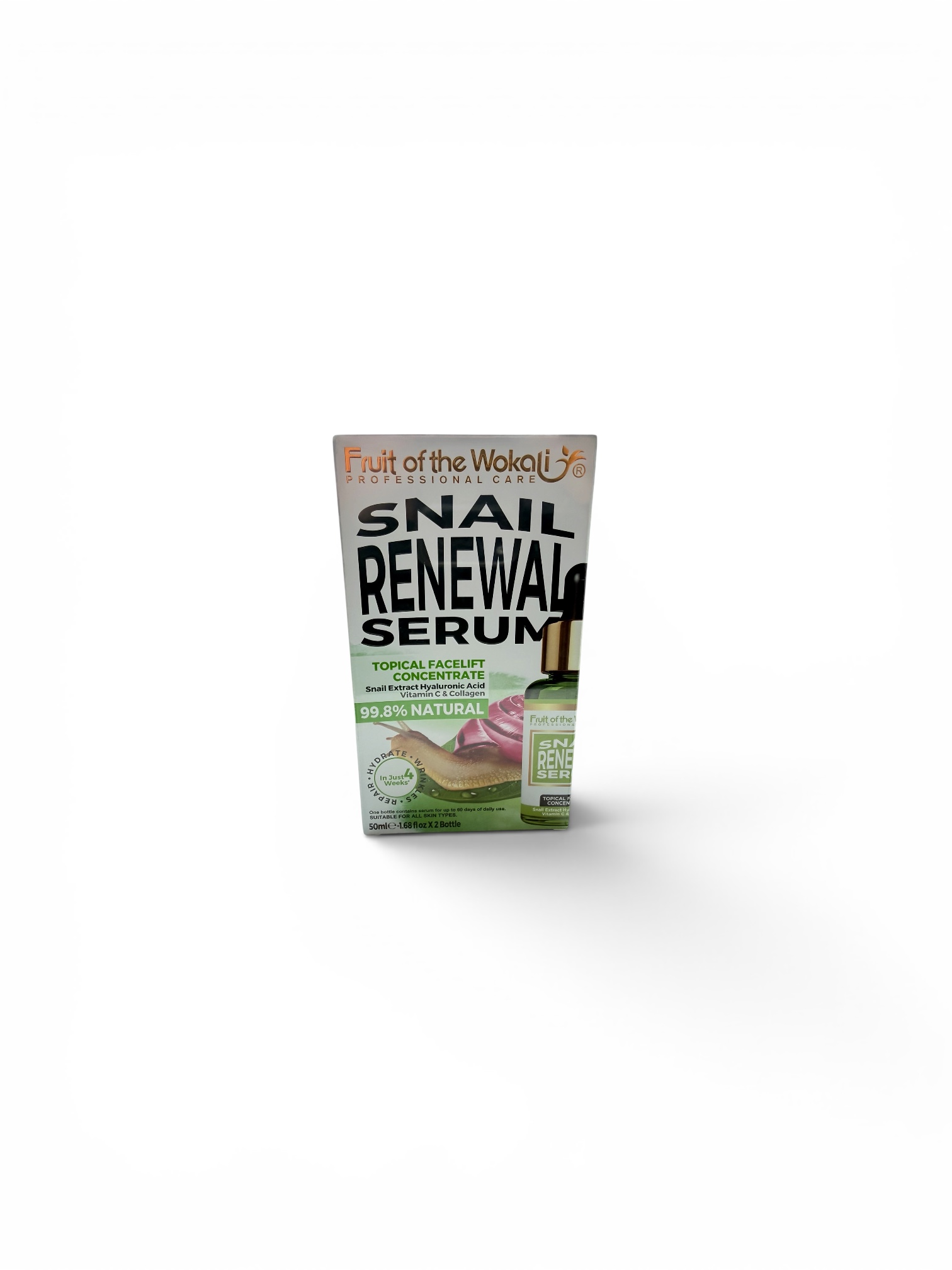 Wokali Snail Renewal Serum veido serumas su sraigių ekstraktu 2x50 ml
