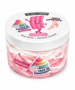 The Fruit Company Caca de Unicornio kūno sviestas su braškių kramtomosios gumos kvapu.