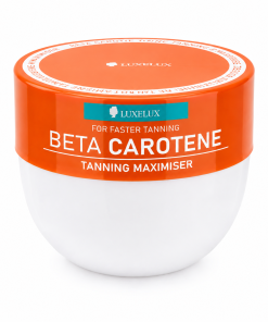 LUXELUX Beta Carotene Tanning Maximiser įdegį skatinantis balzamas su beta karotenu 280 ml.