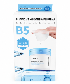 TVLV B5 Lactic Acid Hydrating Facial Pore Pad – drėkinamieji veido padeliai su pieno rūgštimi ir vitaminu B5 (60 vnt. / 180 ml)