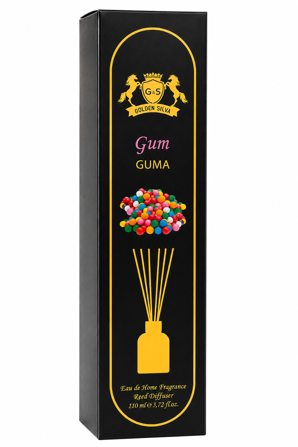 Golden Silva namų kvapas su lazdelėmis „Gum“ 110 ml