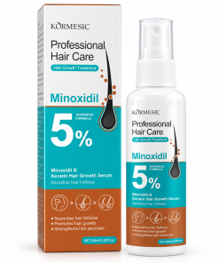 KORMESIC 5% Minoxidil & Keratin plaukų ir galvos odos serumas