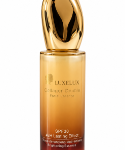 LUXELUX veido serumas su kolagenu ir acetilheksapeptidu-8, SPF 30, auksinis dangtelis